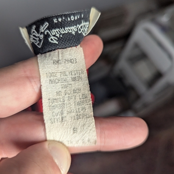 Vintage Intimate Affair California Red Velvet Slip Dress Womans size small - Picture 5 of 5